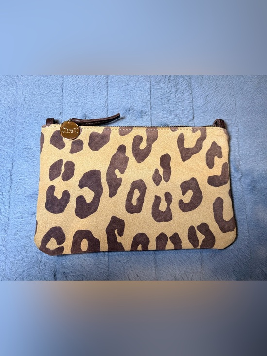 Clare V Handbags - Clare V Pablo Suede Feline Print Wallet Clutch with Tabs